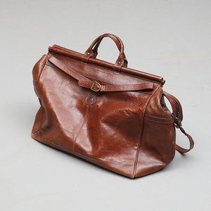 Weekendbag, leather, Nectario Pelle, Italy, Second part of the 20th century